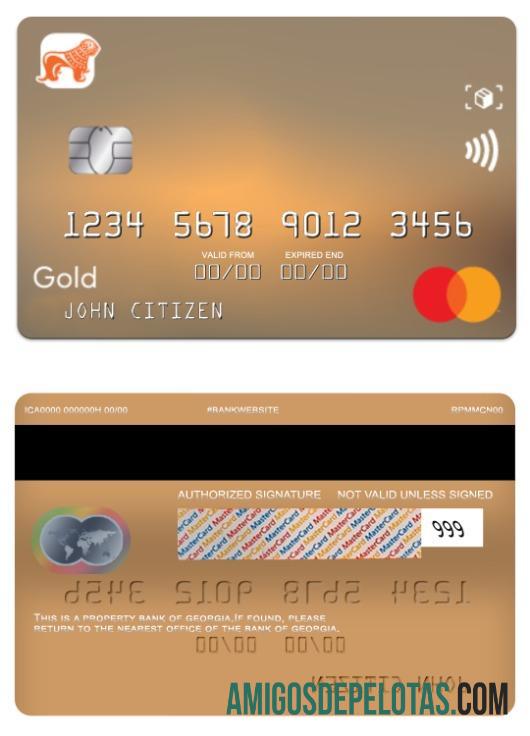 Georgia Bank Of Georgia Gold Mastercard modelo